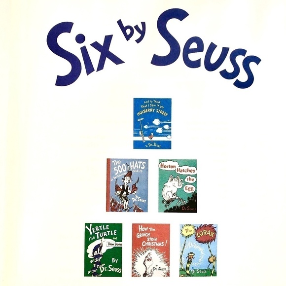 Dr Seuss, Six By Seuss Book, A Collection Of 6 Books, Including One Discontiuned - Picture 3 of 13